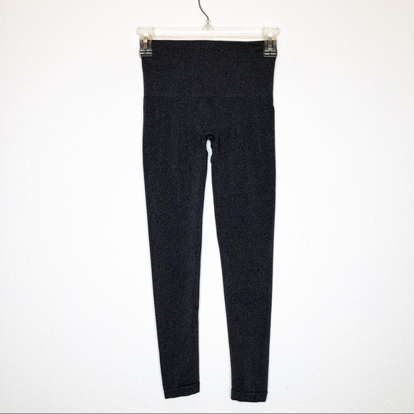 Assets by Spanx Heather Gray Leggings Space-dye Pants Pull On - Picture 1 of 8